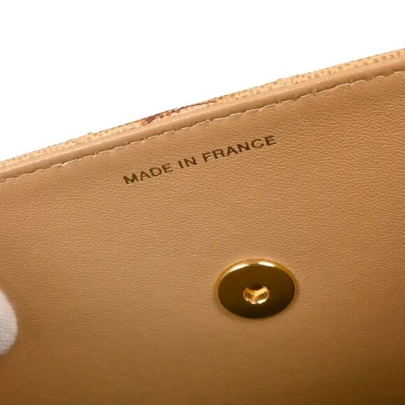 Chanel Vintage Top Handle Flap Bag Quilted Caviar Beige Leather Handbag - Picture 4 of 10